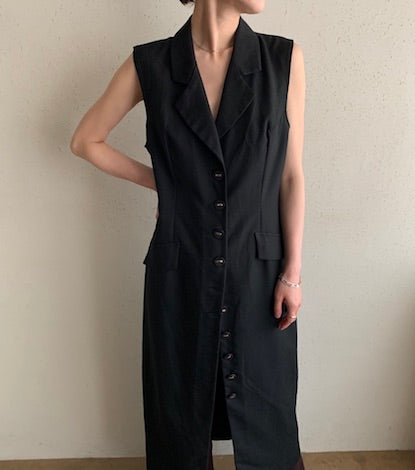 90s Sleeveless Dress Made in Italy