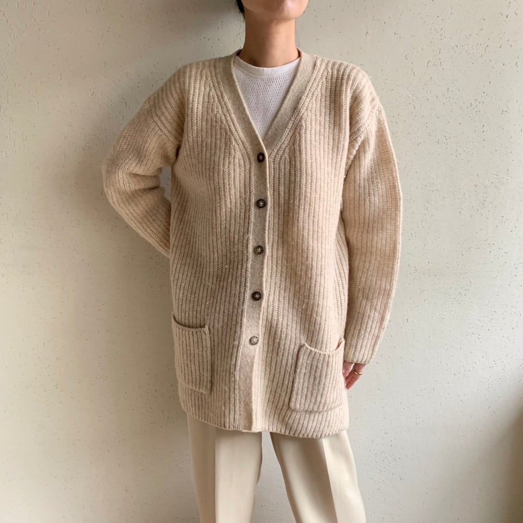 90s Long Knit Cardigan