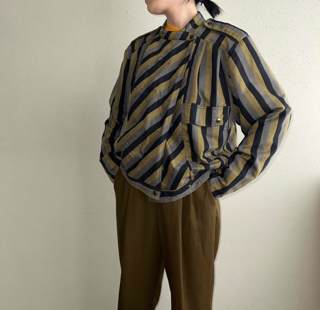 80s EURO Striped Jacket