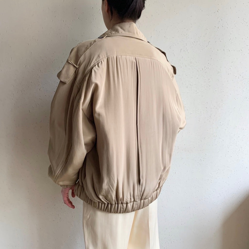 90s "ELLEN TRACY" Silk Jacket