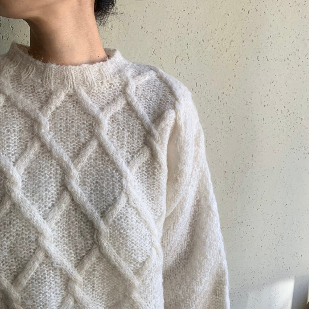 80s White Knit