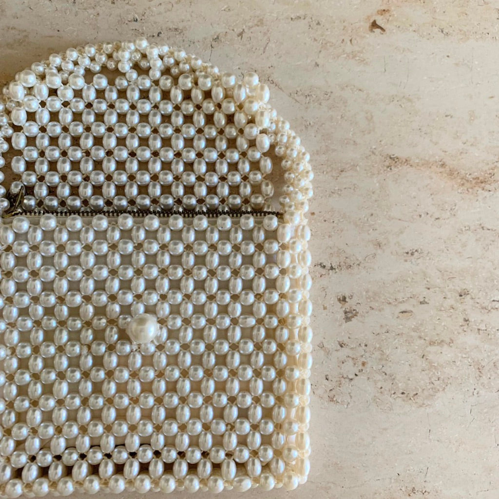 80s Pearl Beaded Bag