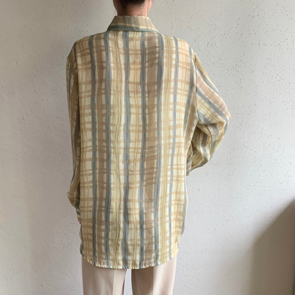 90s Printed Blouse