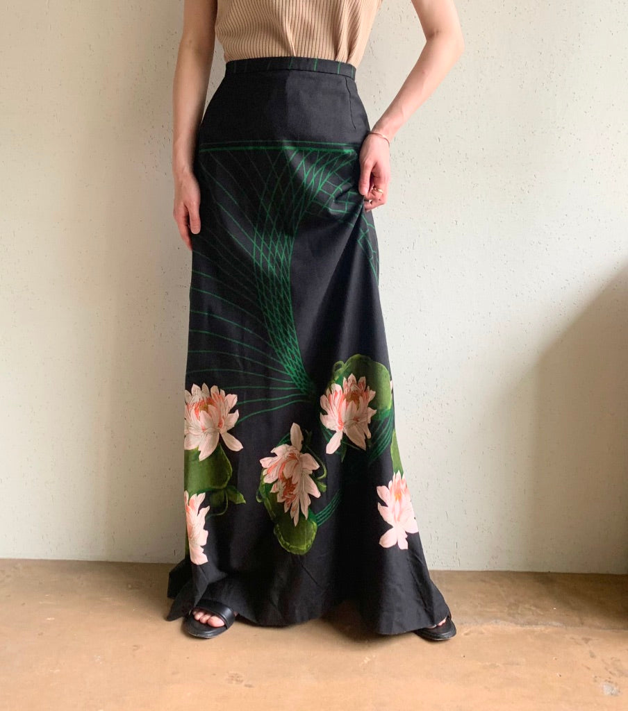 80s EURO Print Skirt