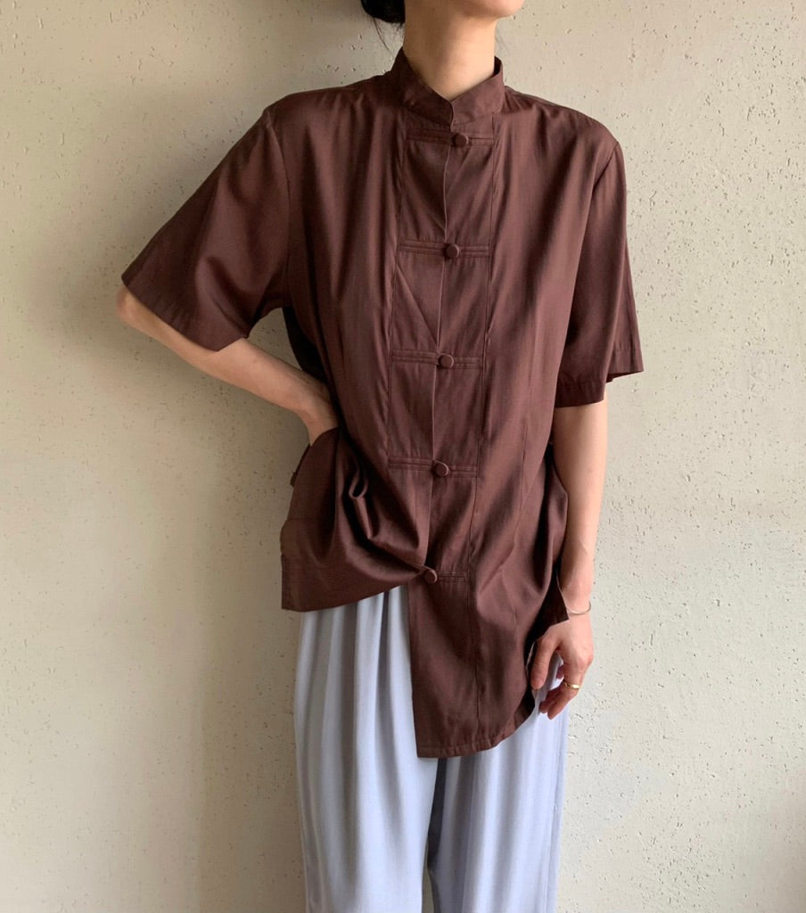 90s EURO Asian Design Blouse