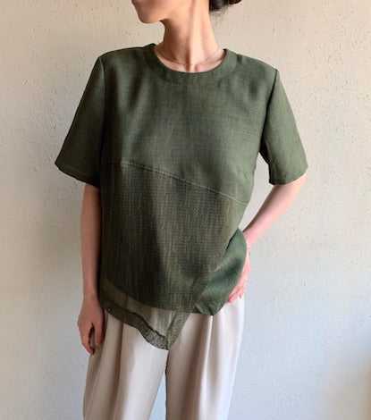 90s EURO Mesh Design Blouse