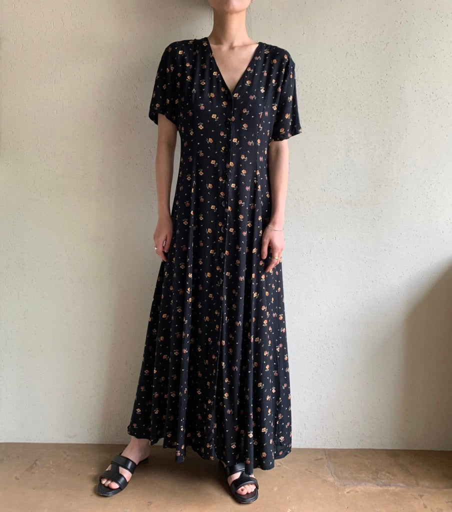 90s Printed Dress Made in Ireland