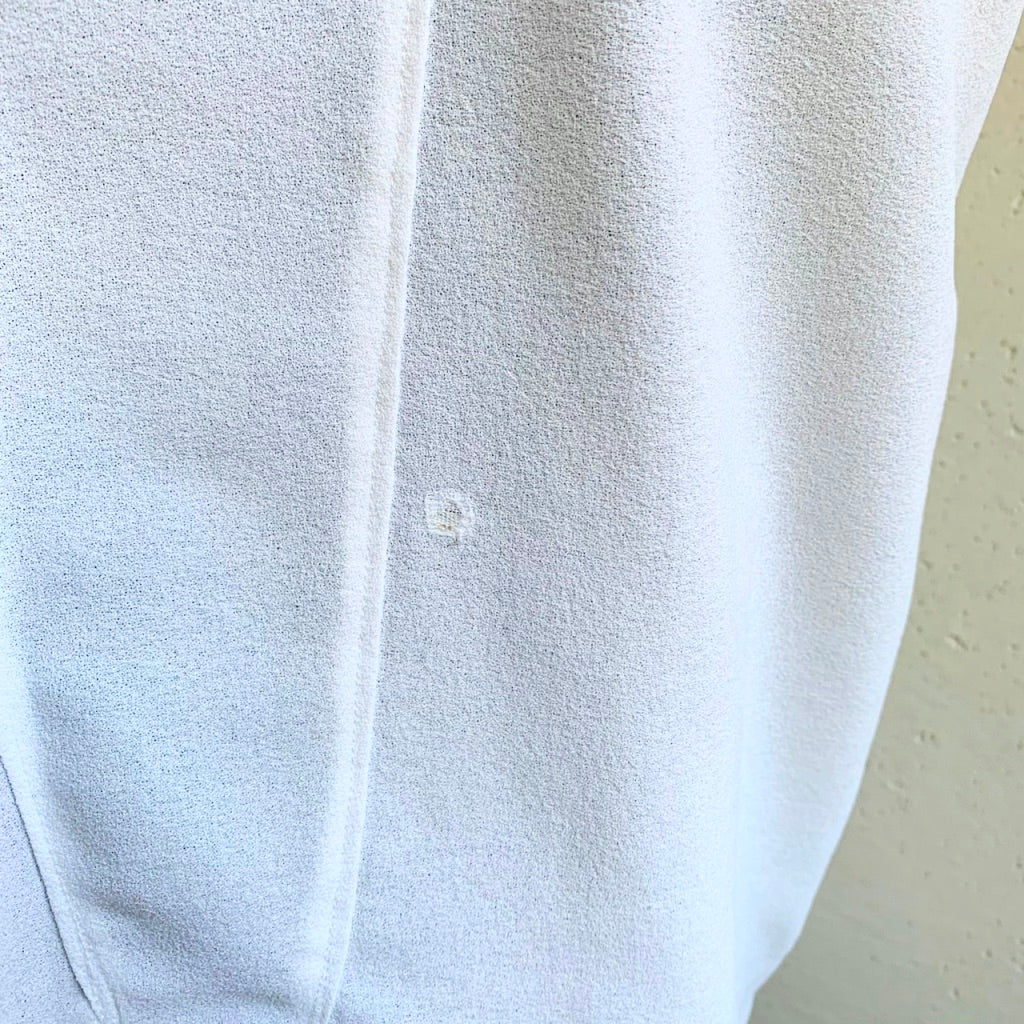 80s White Design Dress