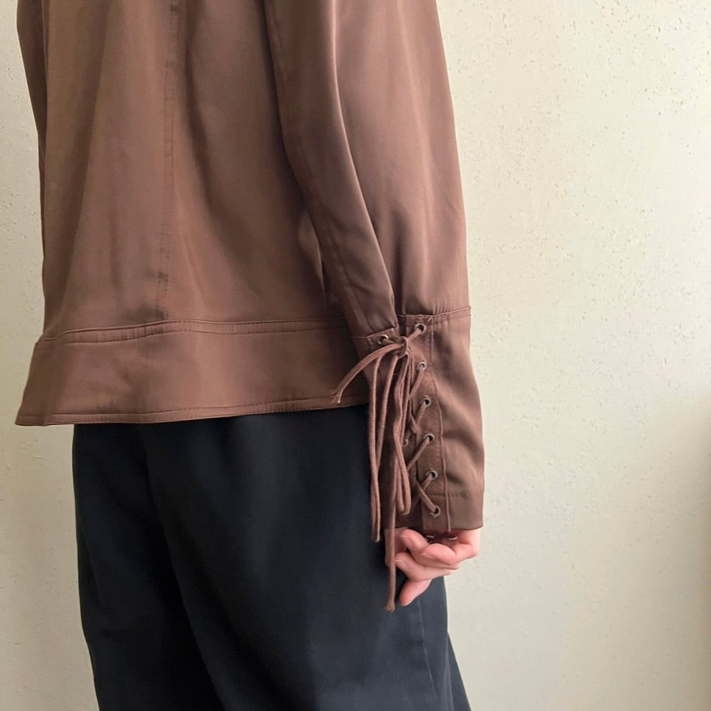 90s EURO Lace Up Design Jacket