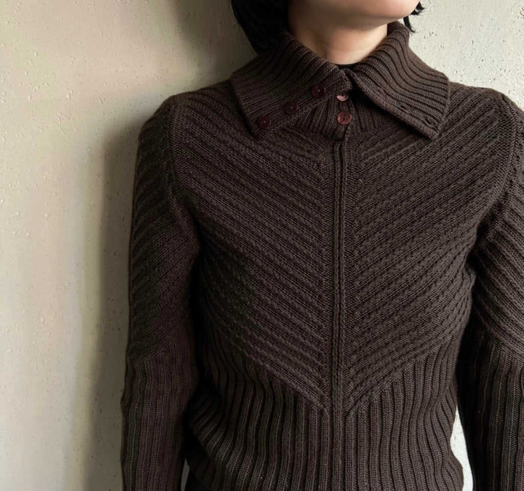 90s Design Knit Top Made in Italy