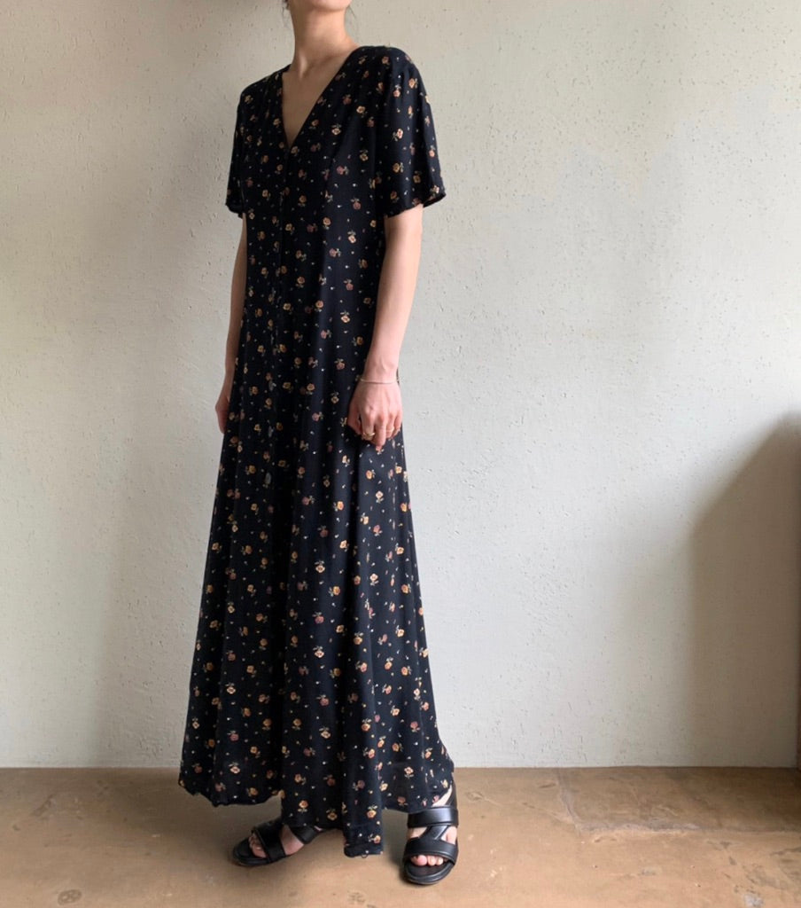 90s Printed Dress Made in Ireland