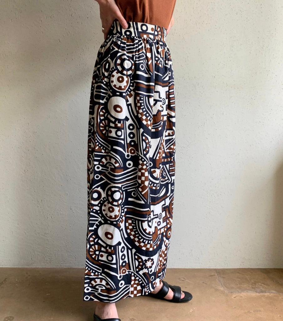60s Print Skirt