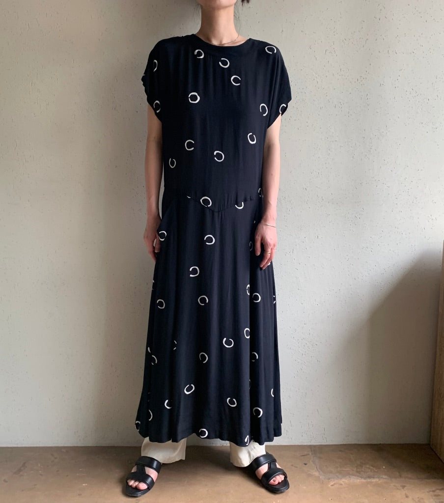 80s Print Dress