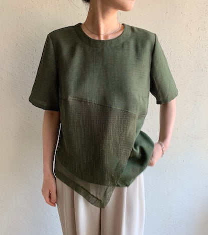 90s EURO Mesh Design Blouse