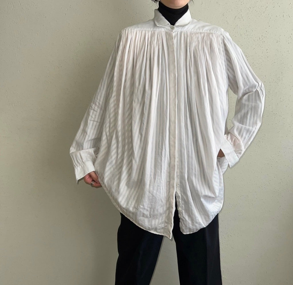 90s Pleated Blouse Made in Italy
