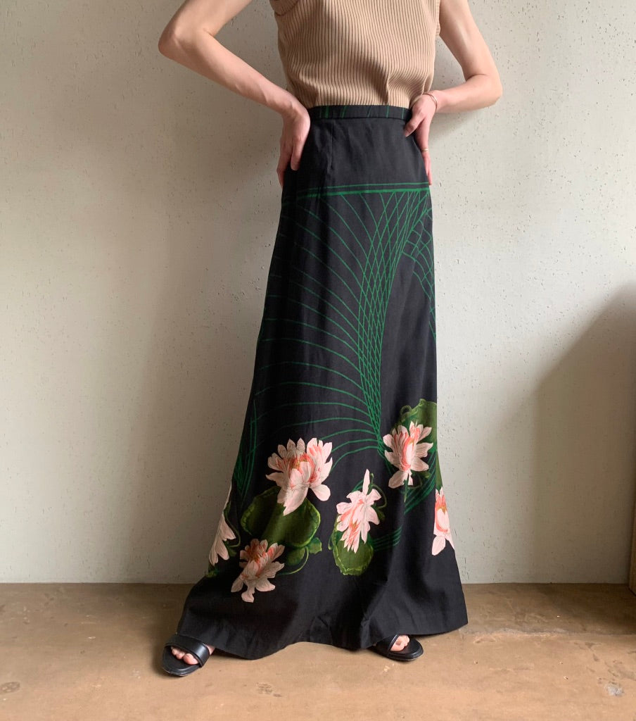 80s EURO Print Skirt