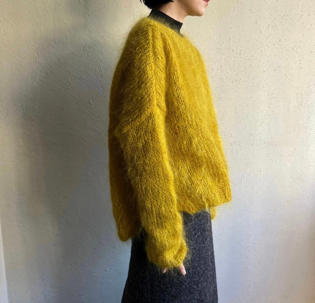 80s Yellow Knit