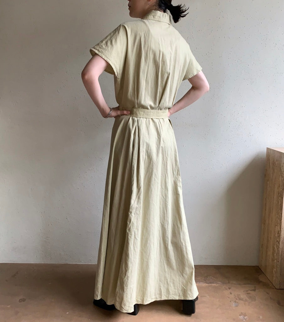 90s Linen Maxi Dress