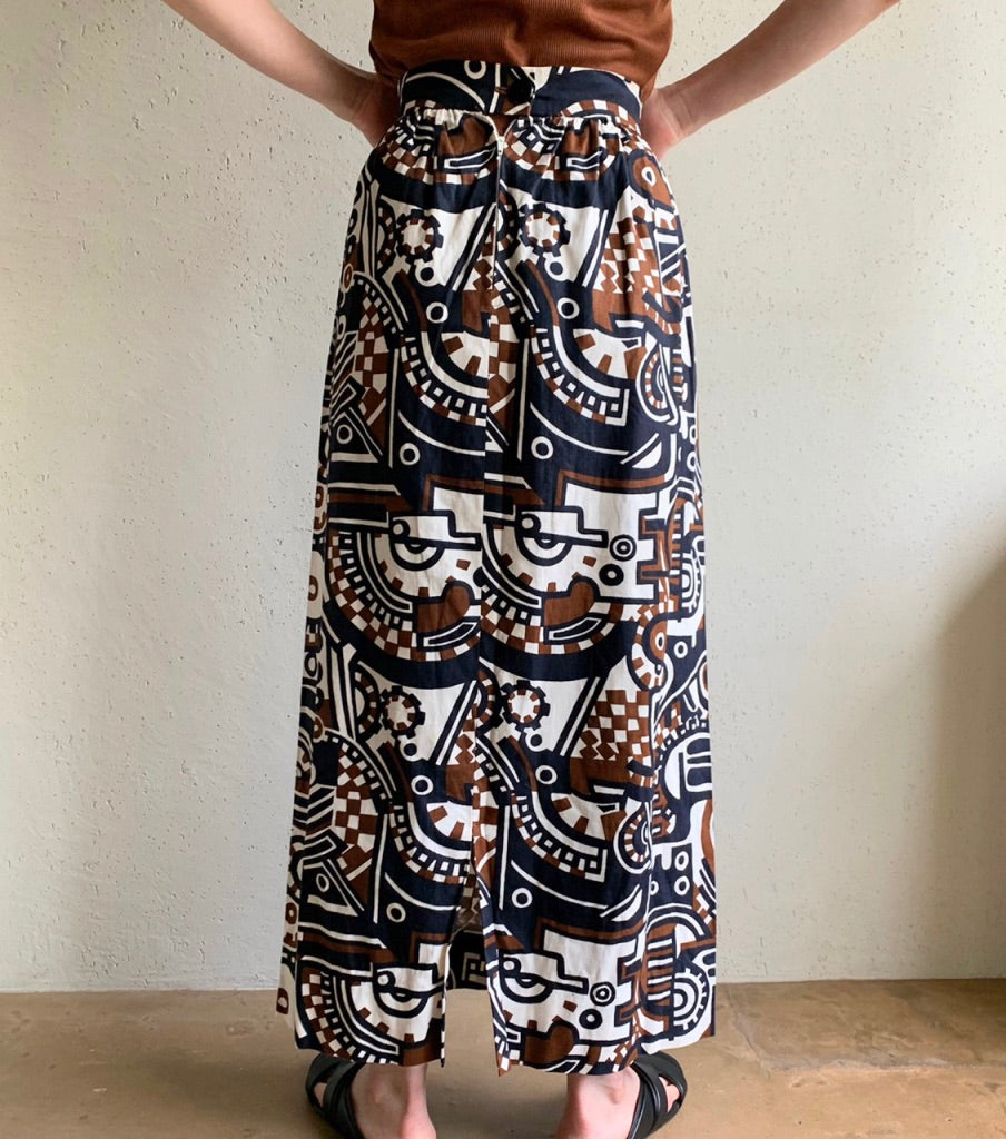 60s Print Skirt