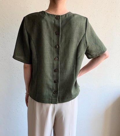 90s EURO Mesh Design Blouse