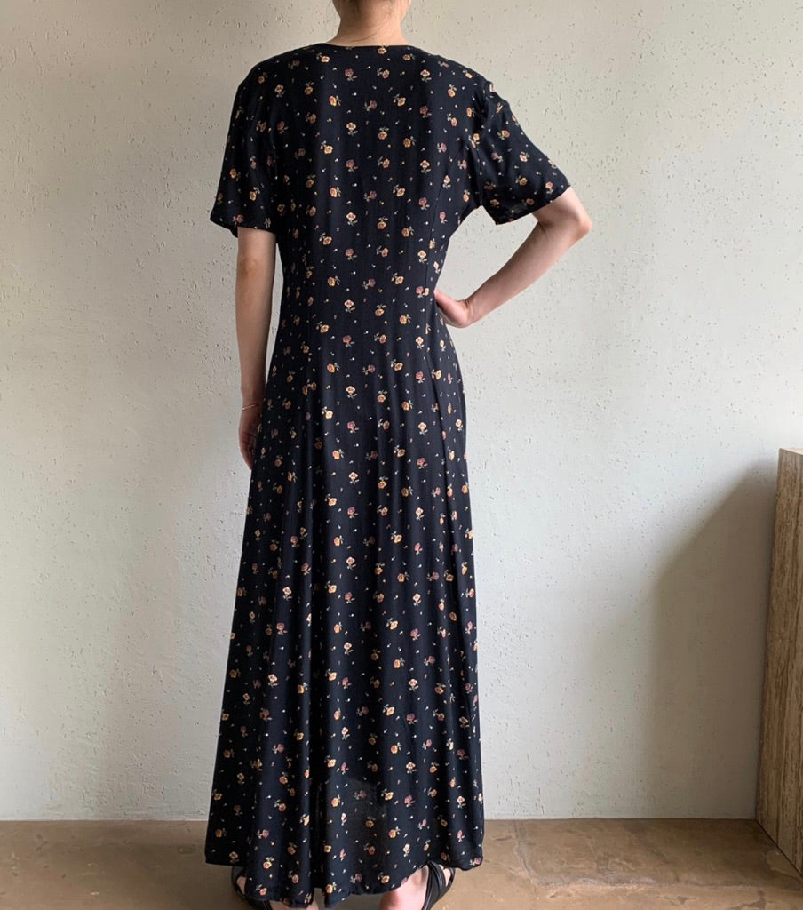 90s Printed Dress Made in Ireland