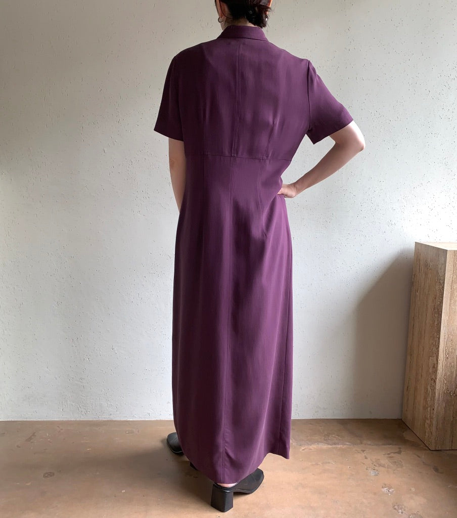 90s Silk Half Sleeve Dress