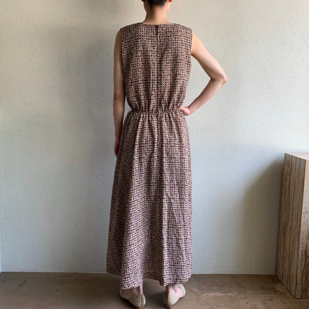 90s Printed Sleeveless Dress