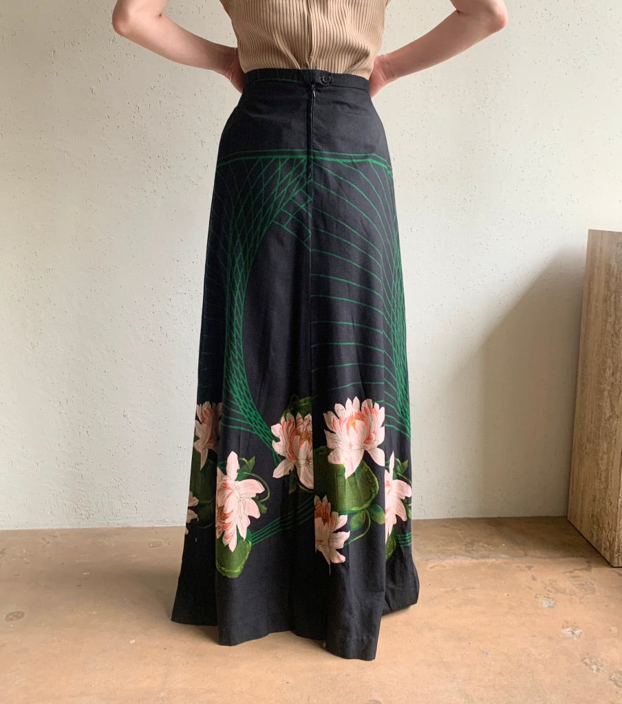 80s EURO Print Skirt