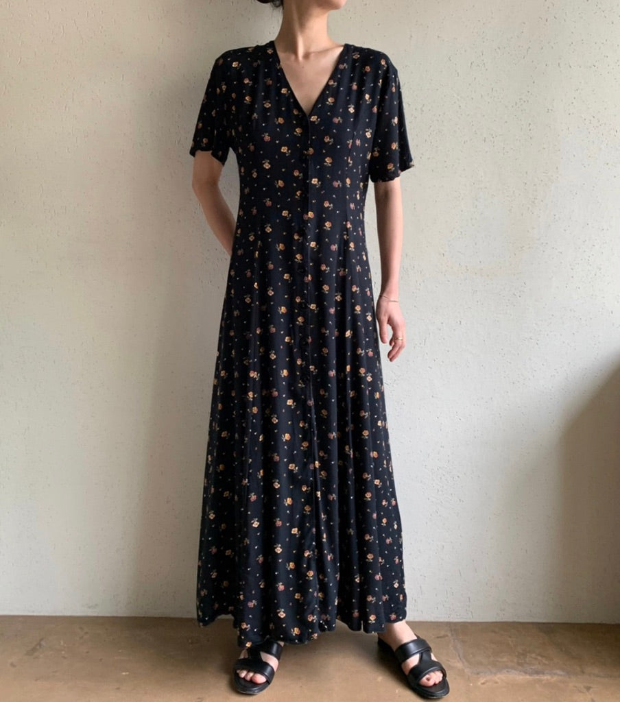 90s Printed Dress Made in Ireland