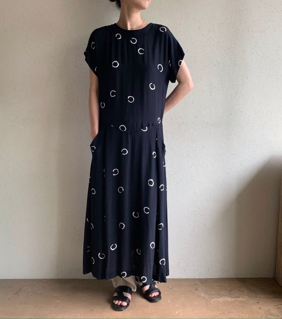 80s Print Dress
