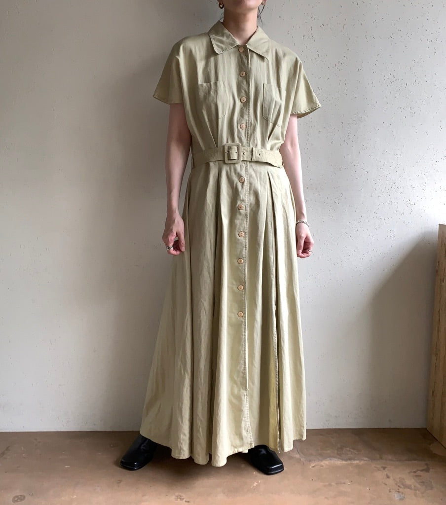 90s Linen Maxi Dress