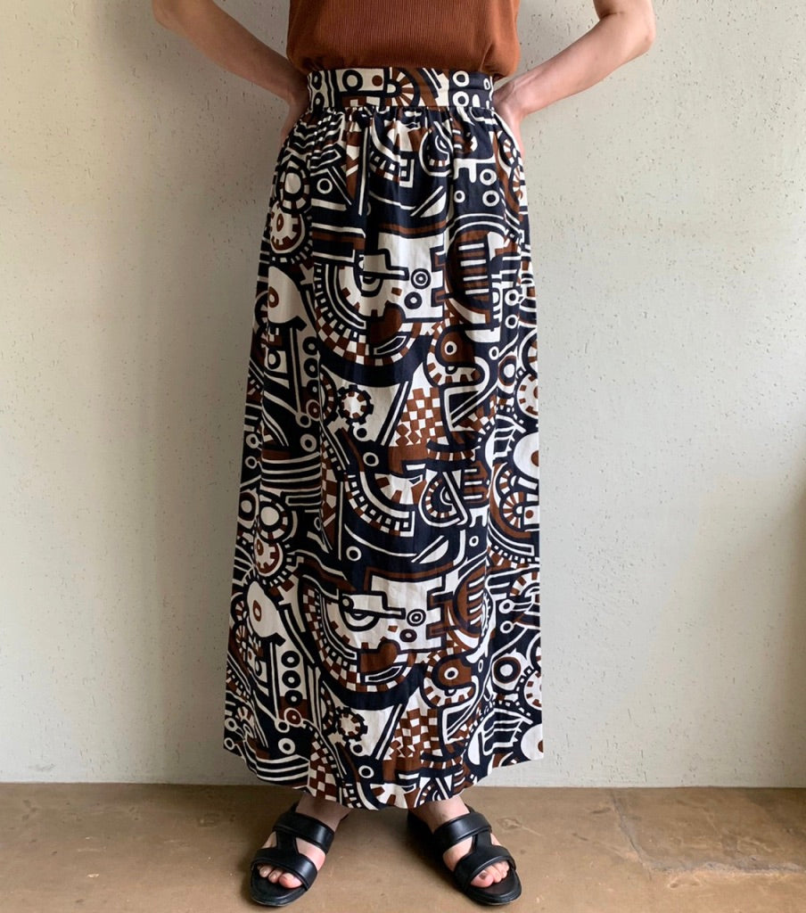 60s Print Skirt