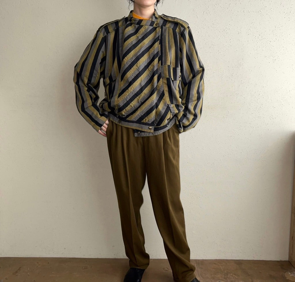 80s EURO Striped Jacket