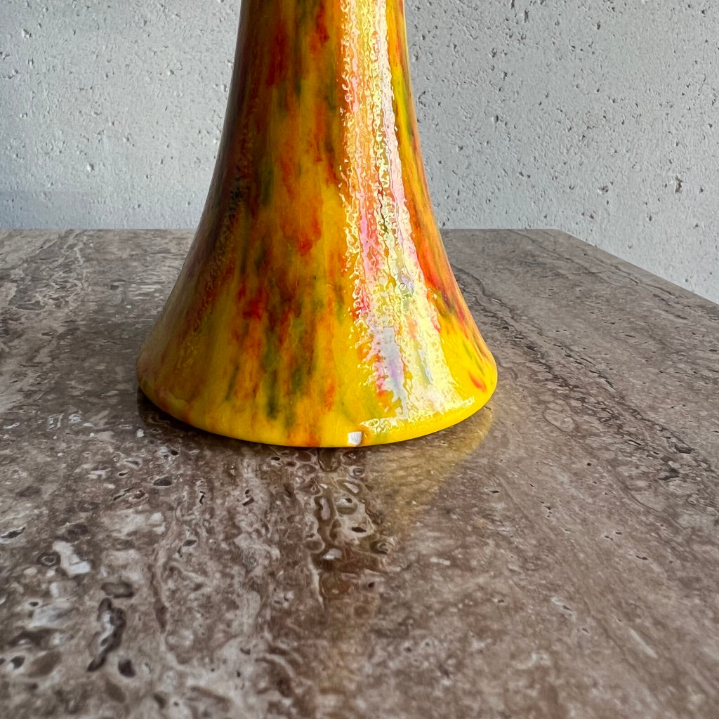 Vintage Yellow Pattern Vase