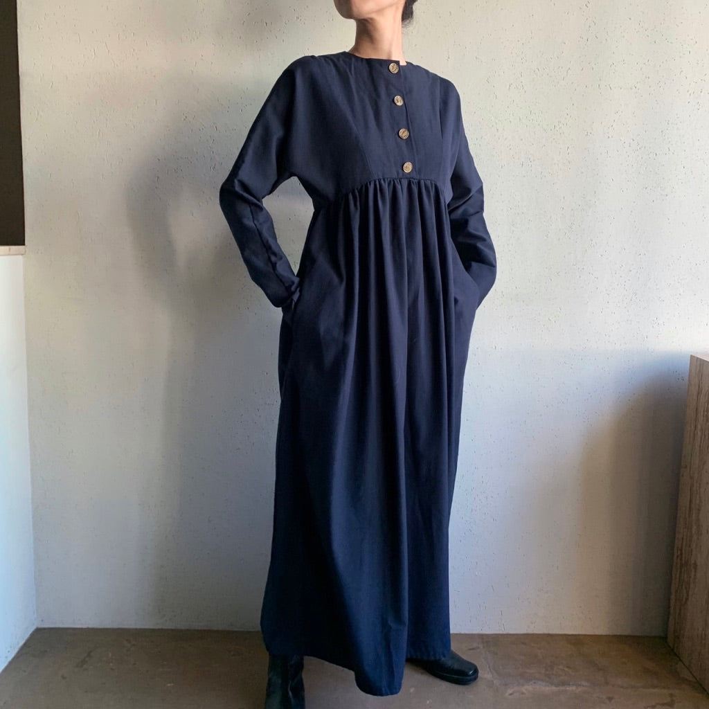 80s Navy Design Dress