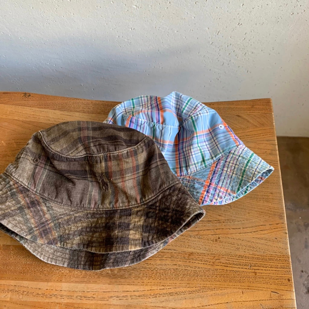 90s Ralph Lauren Plaid Linen Hat