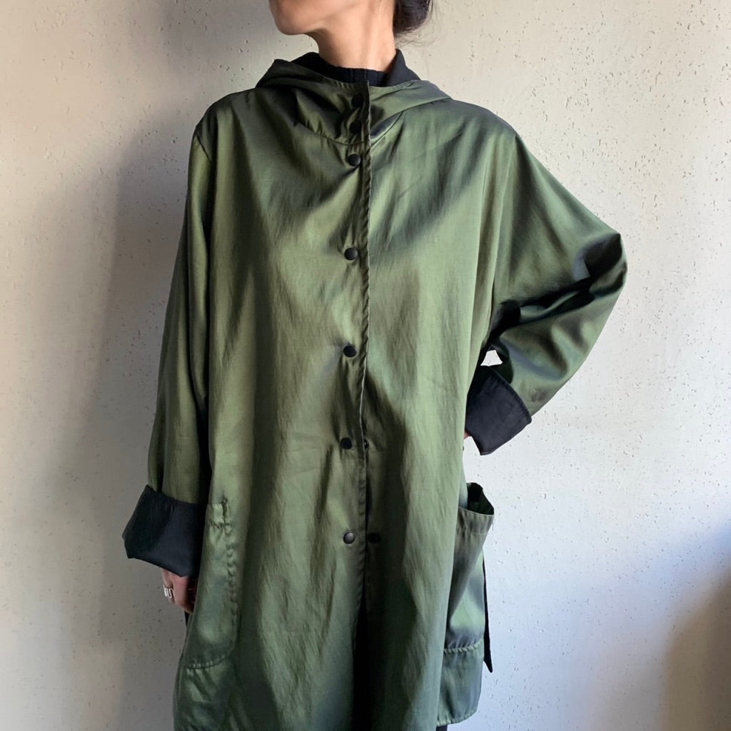 90s Reversible Hooded Light Jacket