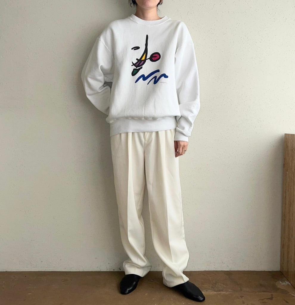 80s Printed Sweater Made in USA