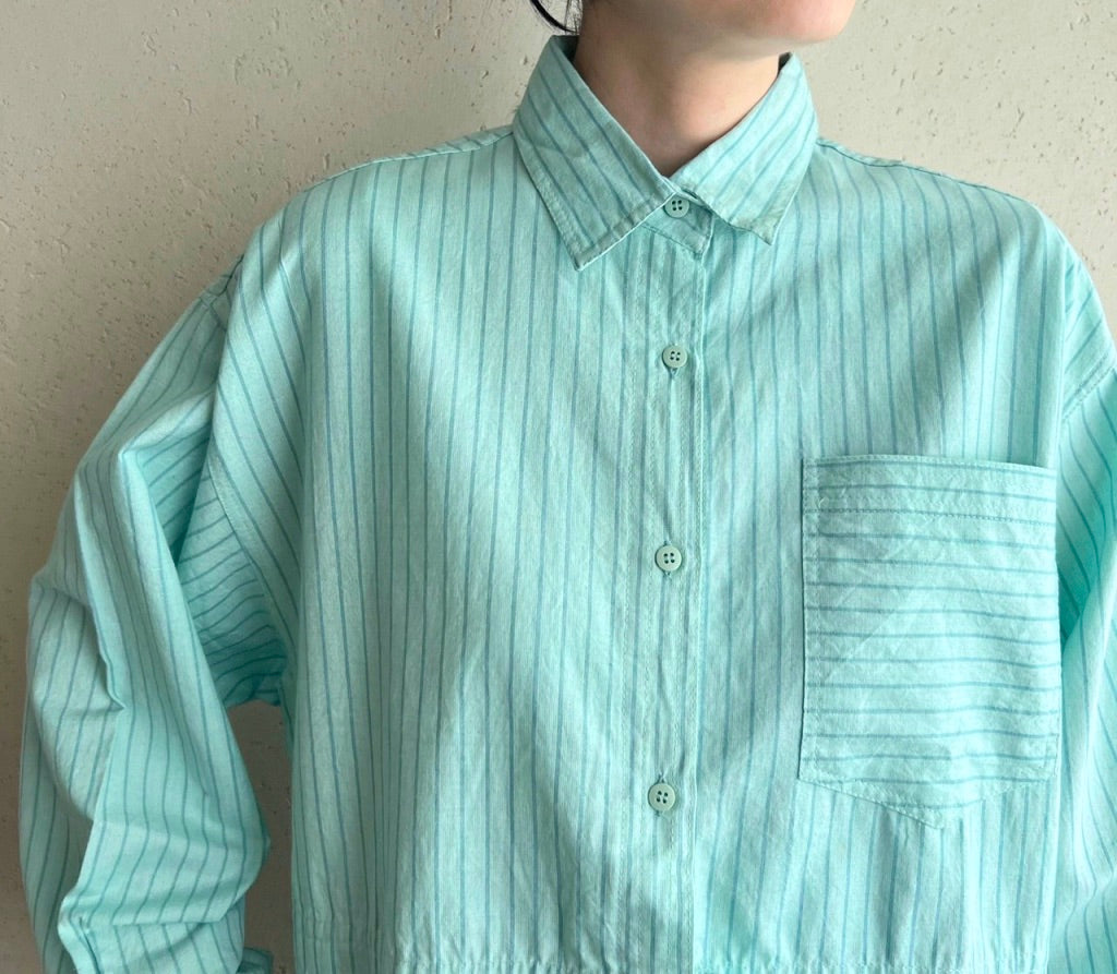 90s Striped Blouse