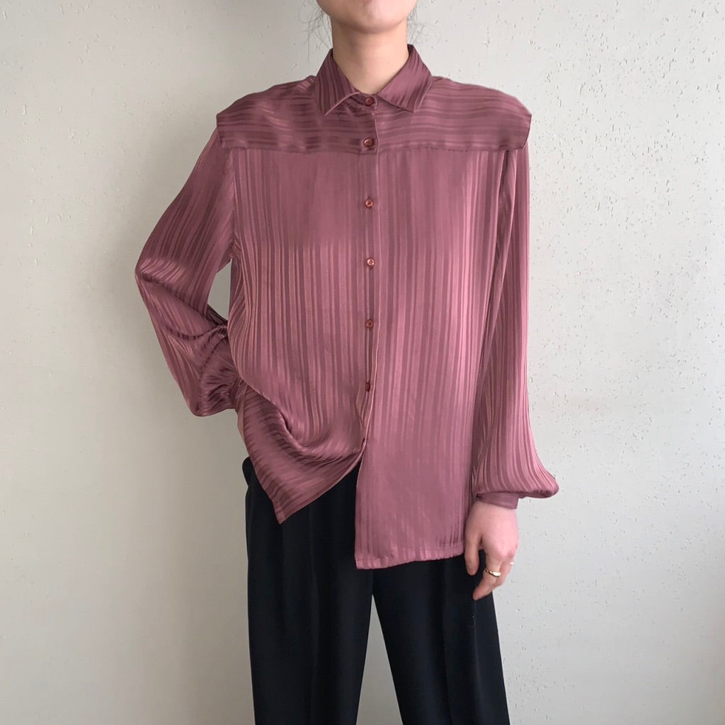 80s Striped Blouse