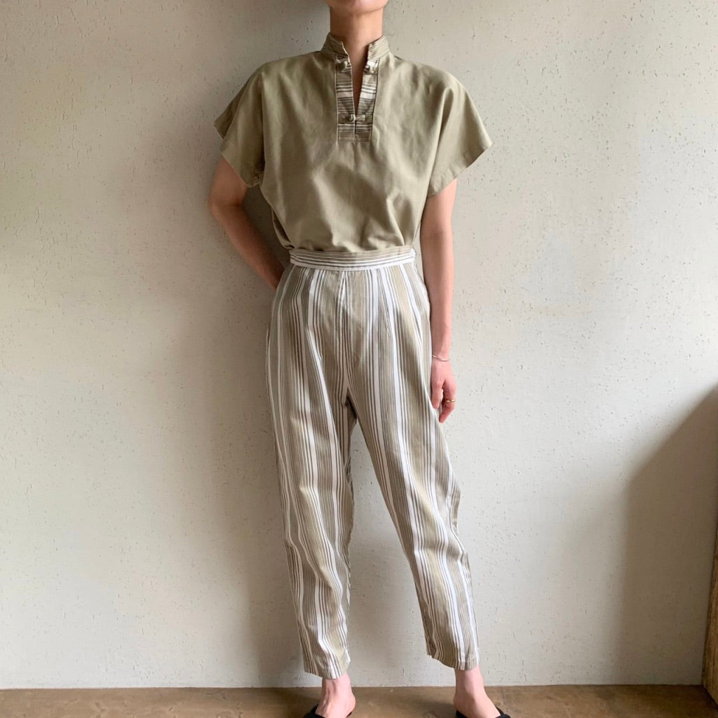 60s Striped Design Two-Piece