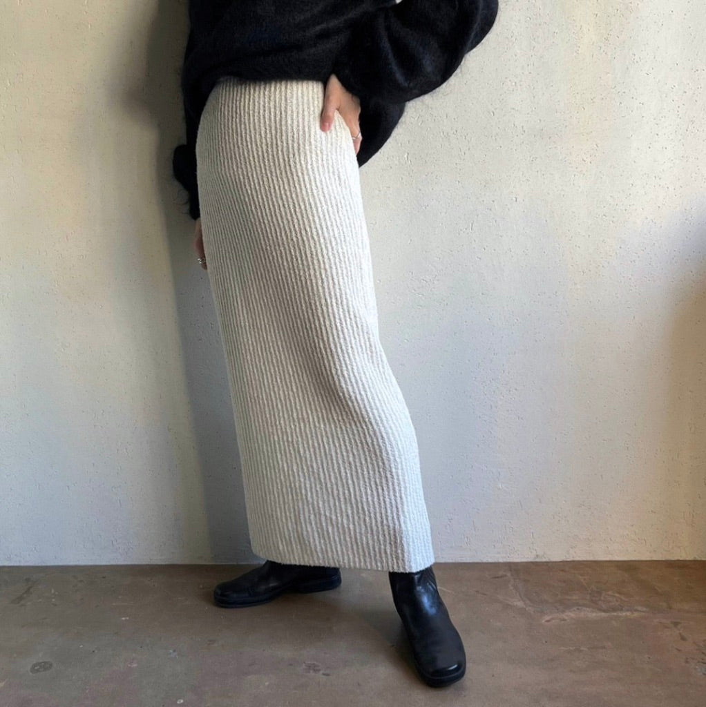 90s EURO Ribbed Knit Skirt