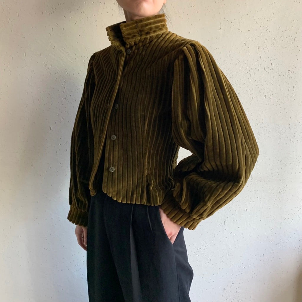 60s Corduroy Victorian design Jacket