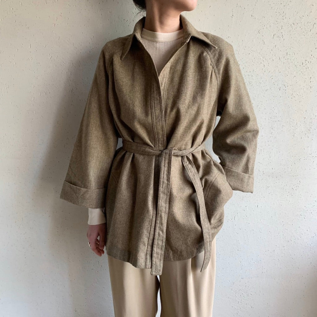 70s Wool Shirt Jacket