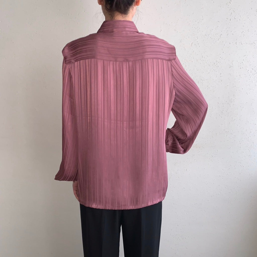 80s Striped Blouse