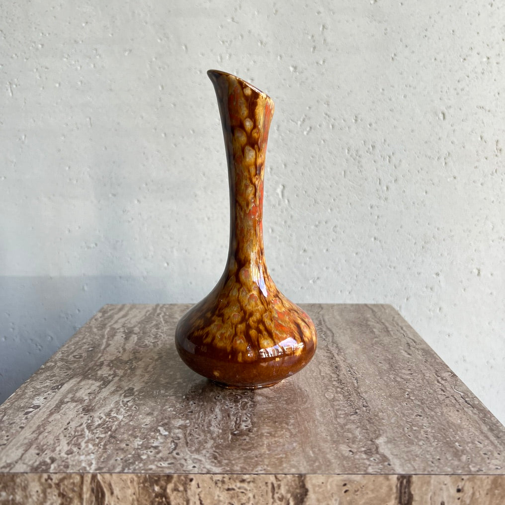 Vintage Brown Pattern Vase