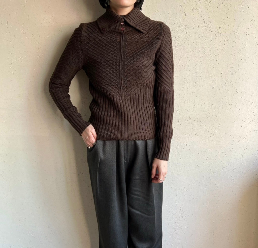 90s Design Knit Top Made in Italy