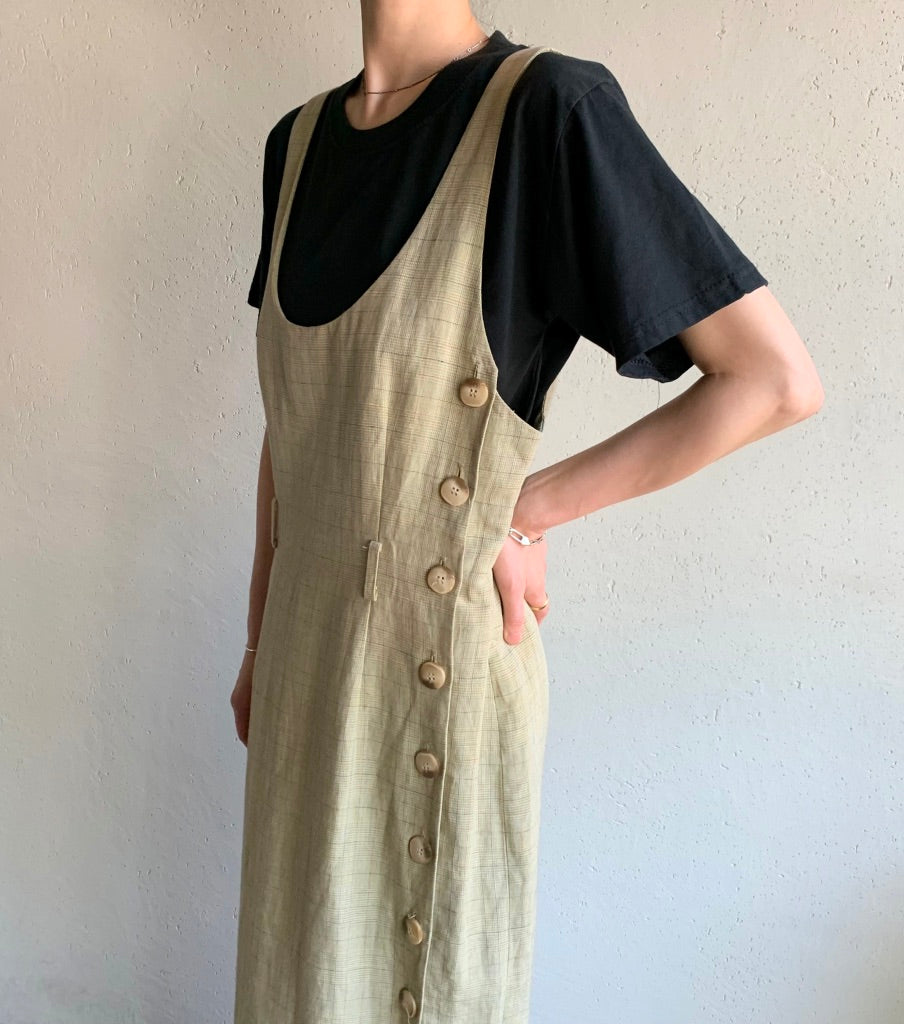 90s Plaid Dress Made in USA