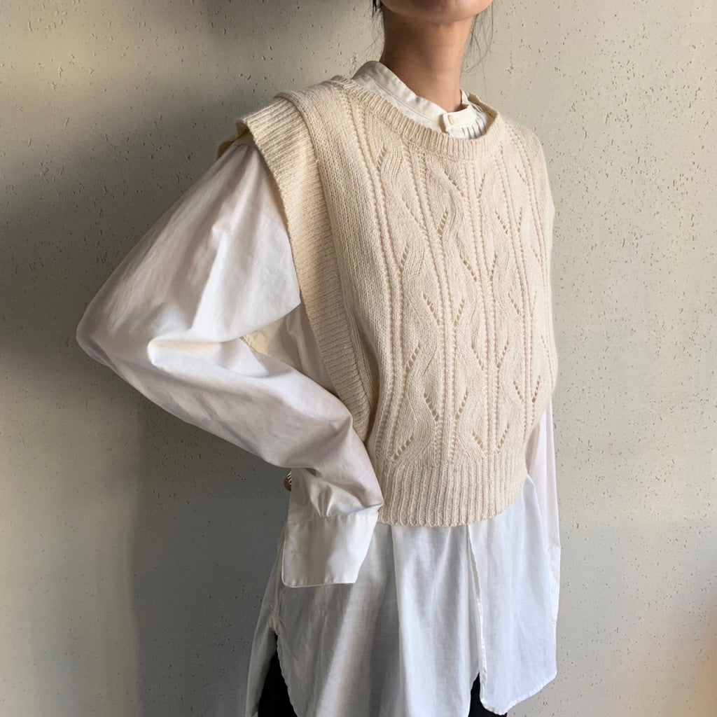 90s Knit Vest Dead Stock