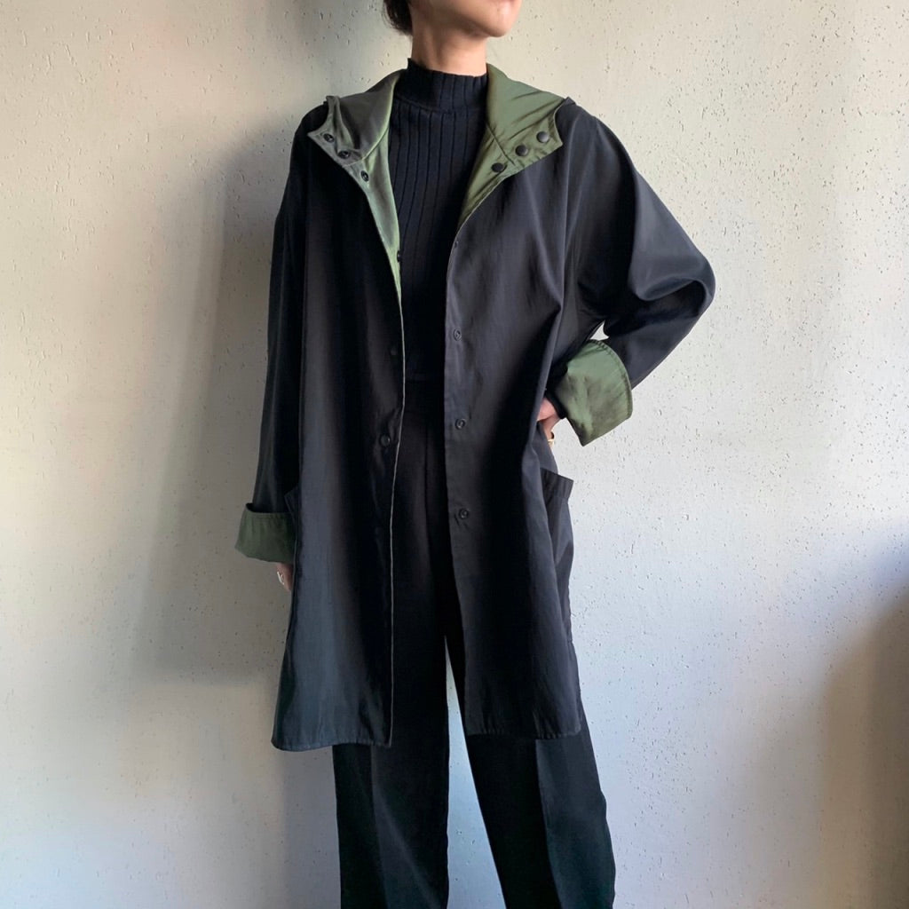 90s Reversible Hooded Light Jacket